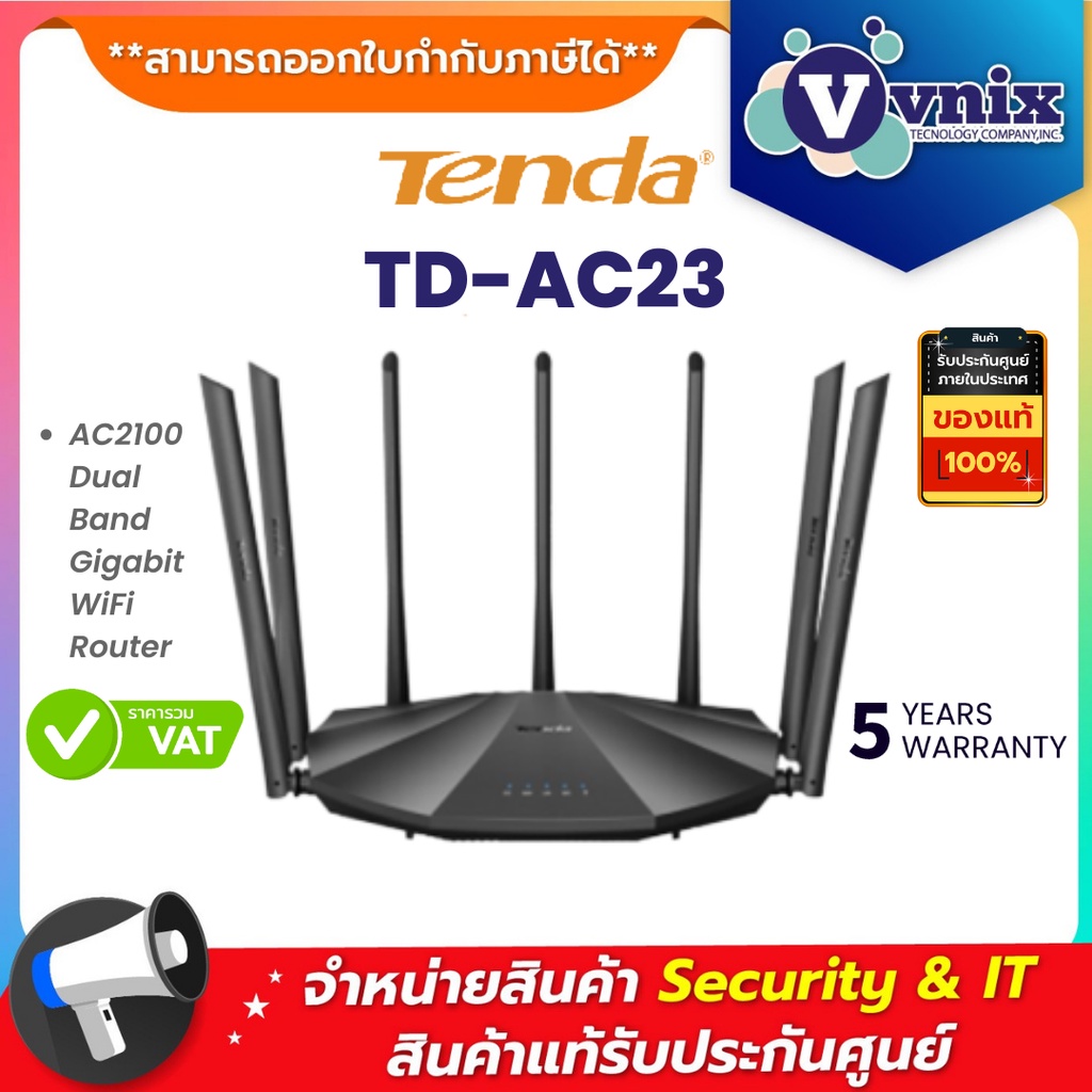 TD AC23 Tenda AC2100 Dual Band Gigabit WiFi Router By Vnix Group