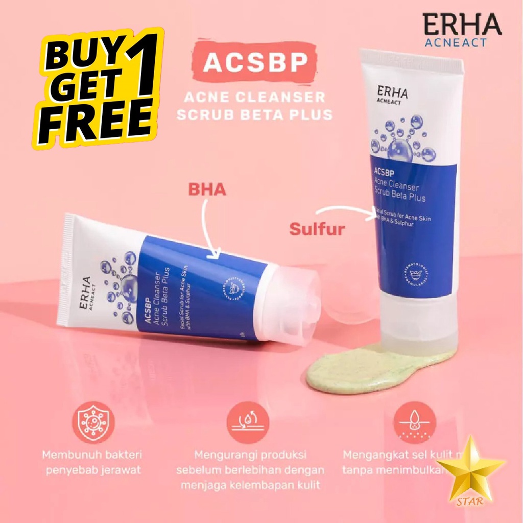 Hot Original Erha Acne Care Lab Acsbp Acne Cleanser Scrub Beta