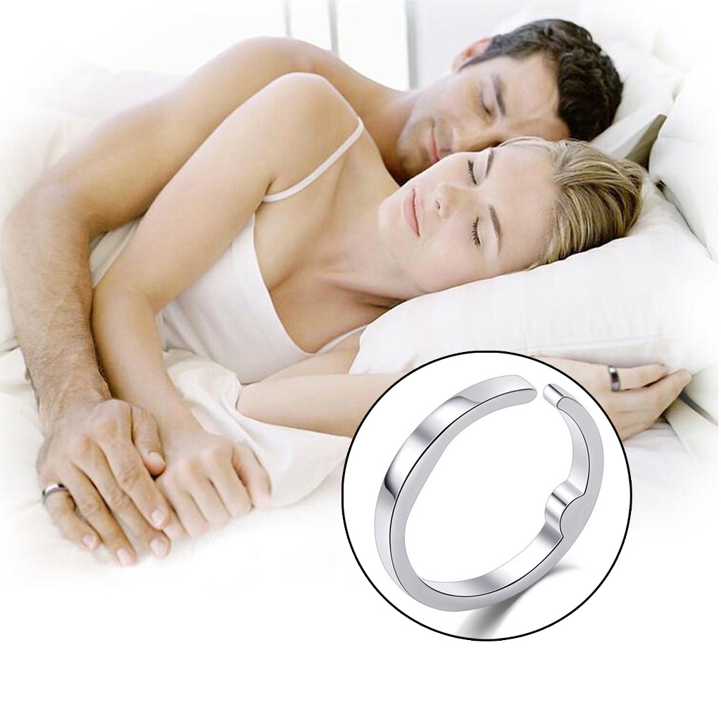 Anti Snore Ring Physical Process Acupressure Apnea Sleeping Aid Stop