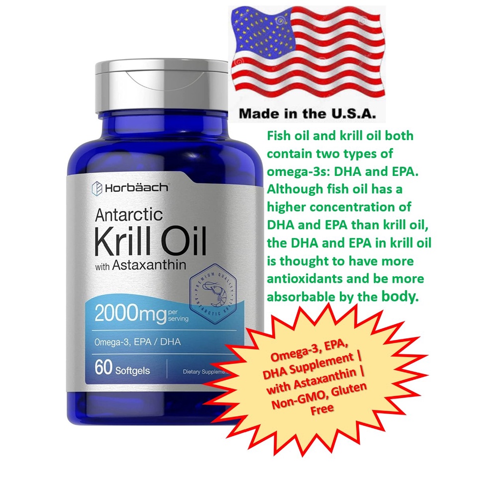 Antarctic Krill Oil Mg Softgel Capsules Omega Epa Dha