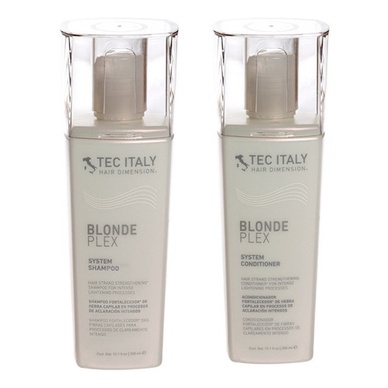 Tec Italy Blonde plex System Shampoo 300ml Conditioner 300ml แชมพและ