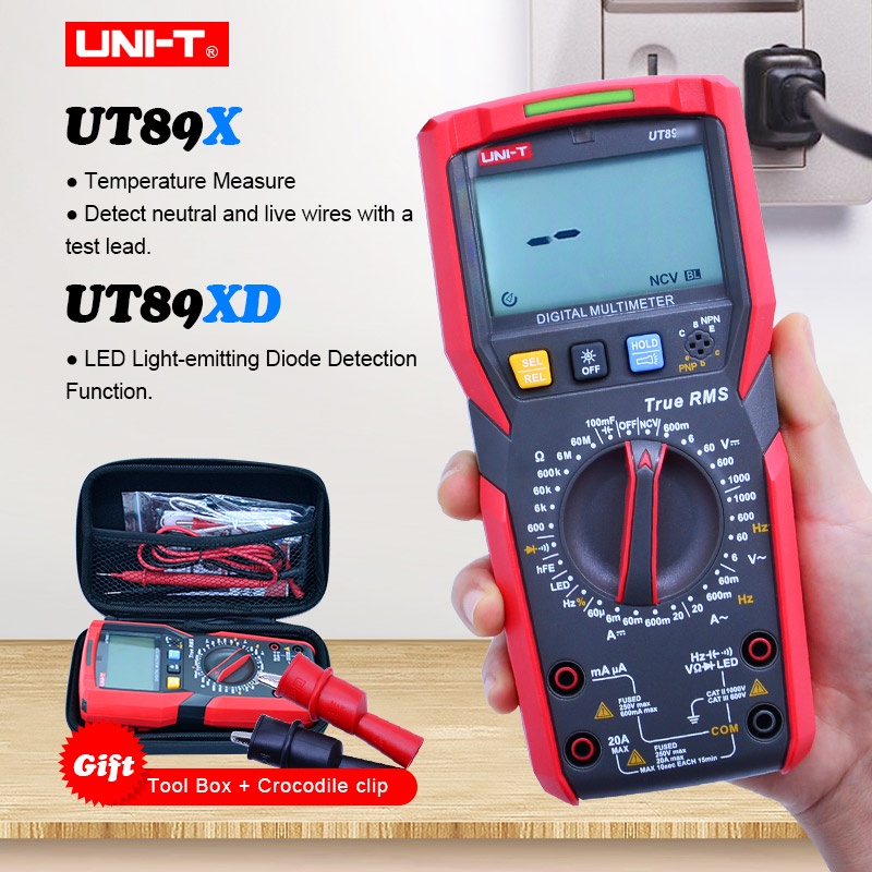 True Rms Digital Multimeter Uni T Ut X Ut Xd Ac Dc Voltage Current