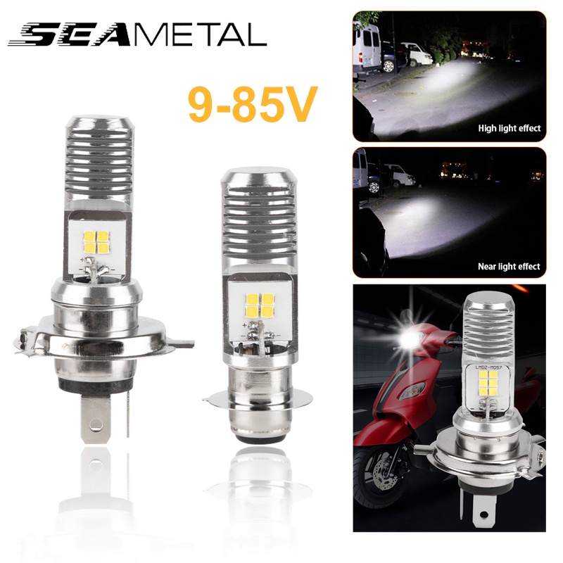 Seametal Motorcycle Led Headlight Dual Color Bulb H P D Led Spotlight