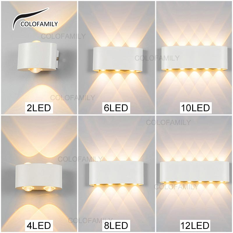 ไฟตดผนง โคมไฟ Led โคมไฟตดผนง 2W 4W 6W 8W 10W 12W กนนำ สำหรบ