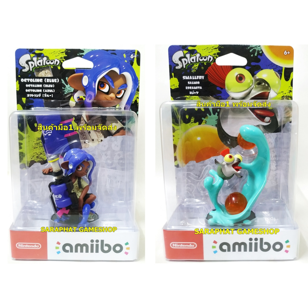 พรอมจดสง AMIIBO Splatoon Series Figure Octoling Blue Smallfry ของแท Shopee Thailand