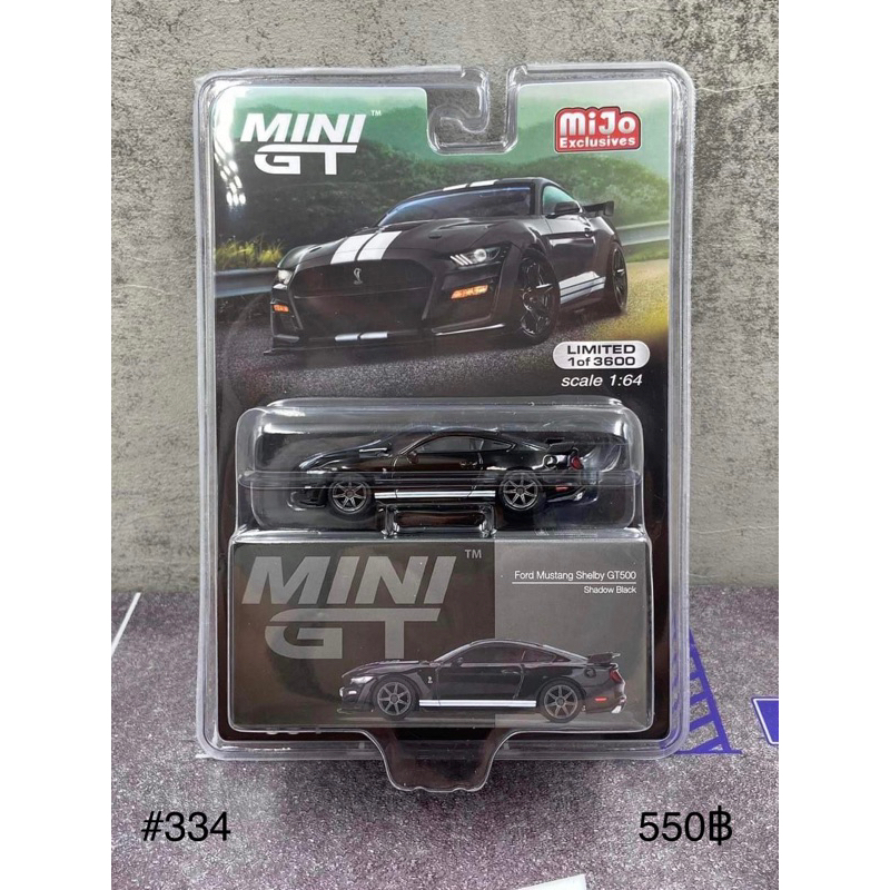 Mini Gt Shadow Black Ford Mustang Shelby Gt Mijo Usa