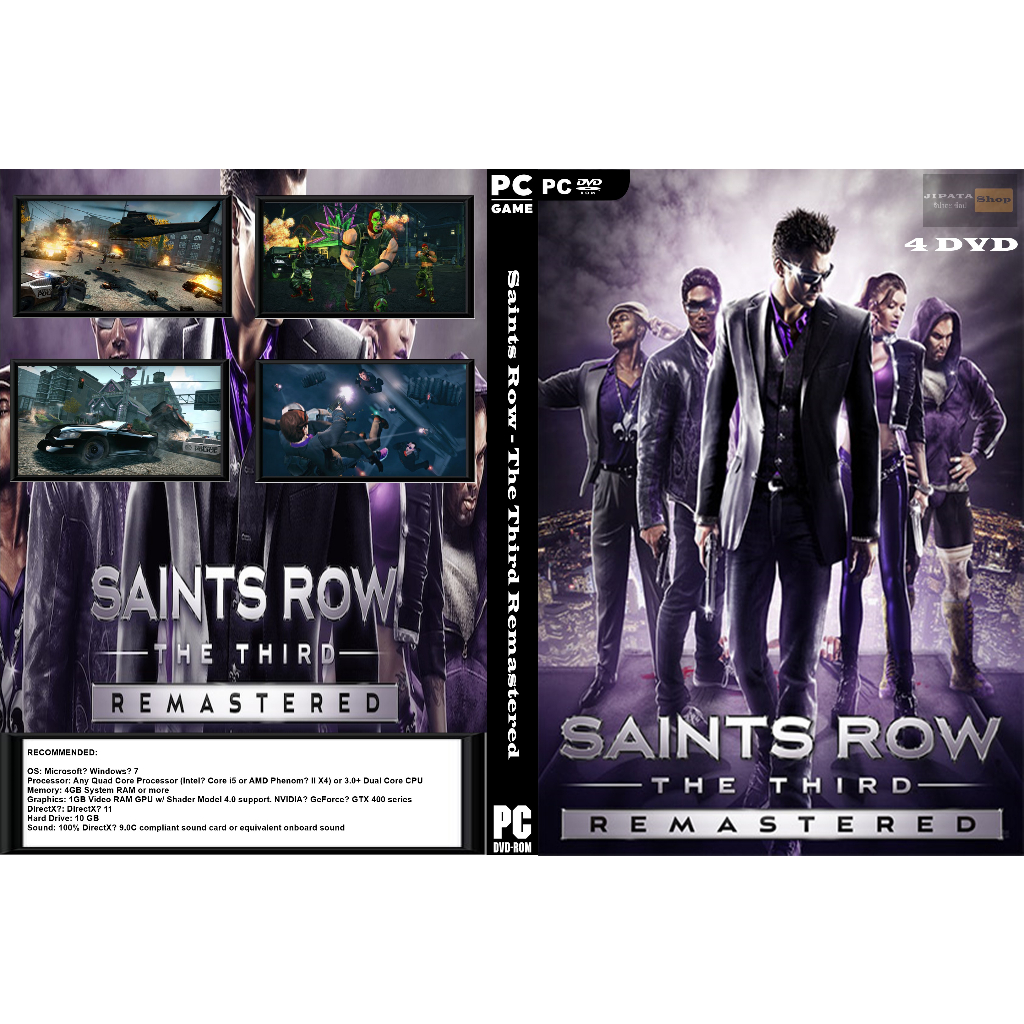 แผนเกมส PC Saints Row The Third Remastered 4DVD jipatashop02