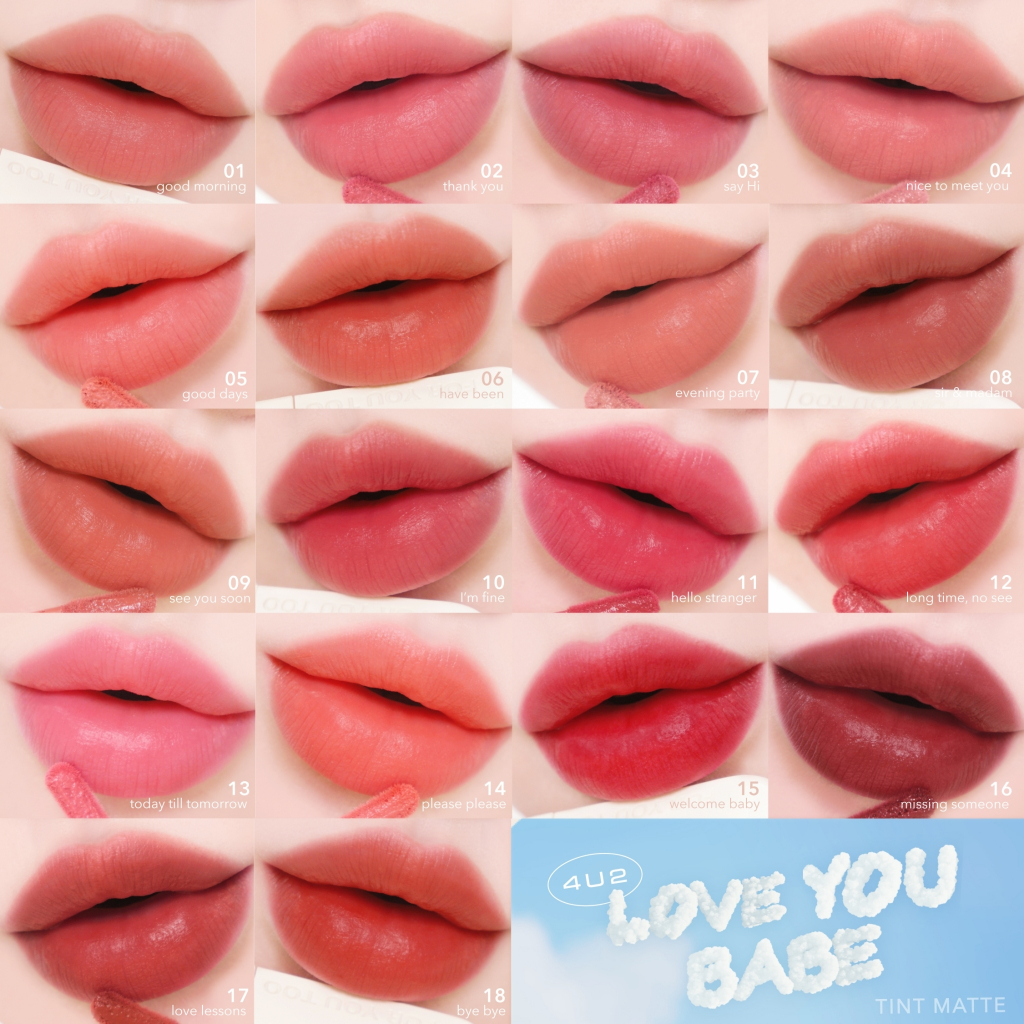 4U2 LOVE YOU BABE TINT MATTE ทนทแมทเนอ VELVET 4u2 cosmetics