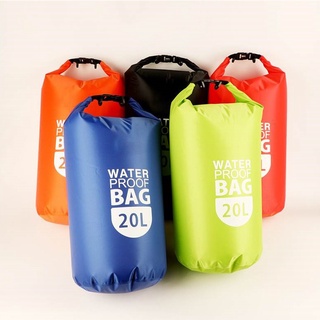 MARJAQE 605 กระเป๋ากันน้ำ Dry bag ขนาด  10L 20L สำหรับกิจกรรมทางน้ำ ตั้งแคมป์ เดินป่า