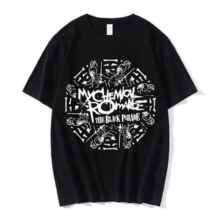 ใหม่ เสื้อยืดแขนสั้น ผ้าฝ้าย 100% พิมพ์ลายกราฟิกวงร็อค My Chemical Romance แนวสตรีท สีดํา สําหรับผู้ชาย และผู้หญิงสามารถ