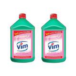 Vim น้ำยาทำความสะอาดห้องน้ำ น้ำยาล้างห้องน้ำ วิม กลิ่นพิงค์ ฟลอร่า 3500 มล x 2 ขวด