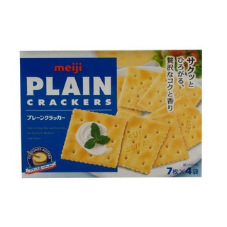 Meiji Plain Crackers 104g ราคาสุดคุ้ม ซื้อ1แถม1 Meiji Plain Crackers 104g ราคาสุดคุ้มซื้อ 1 แถม 1