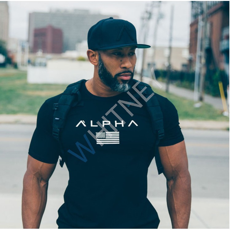 เสื้อออกกําลัง Alpha เสื้อฟิตเนสรัดรูป BodyFit (ESP4)