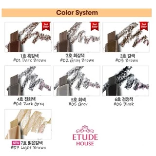 แท้ รุ่นใหม่ Etude House Drawing EyeBrow NEW 0.25g เพิ่มปริมาณไส้ 30% ดินสอเขียนคิ้วเนื้อครีมอัดแท่ง