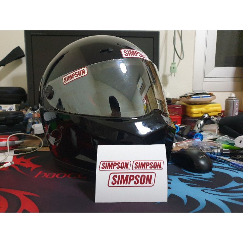 สติ๊กเกอร์ติดหมวกกันน๊อค SIMPSON