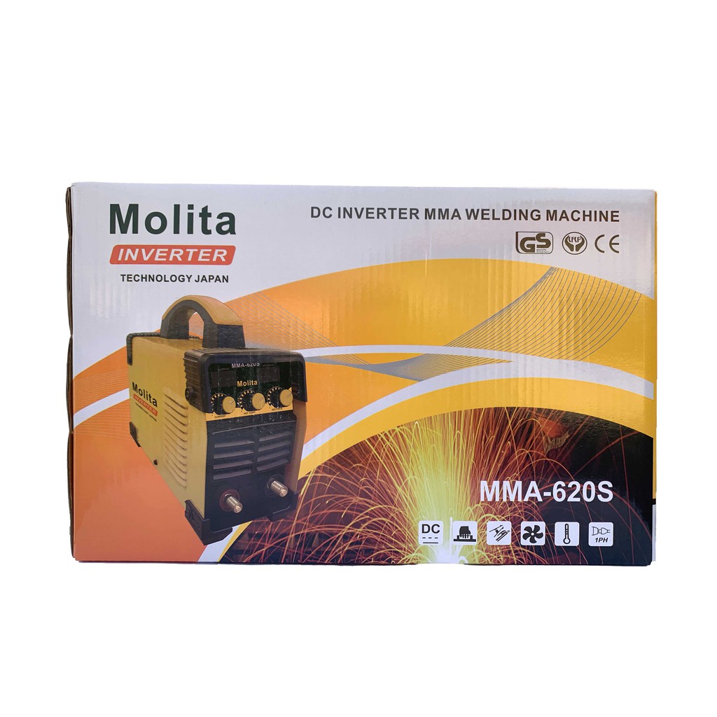 MOLITA ตู้เชื่อม Inverter รุ่นใหญ่ MMA-620S (รุ่นใหม่ล่าสุด2 จอ 3 ปุ่ม รองรับงานหนัก) ฟรี! สายเชื่อมยาวพิเศษ10 เมตร - รูปที่ 4