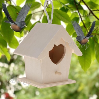 Vax บ้านนกแบบไม้รูปหัวใจ Diy
