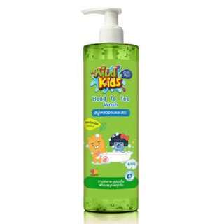 🚚💨พร้อมส่ง!! BABI MILD KIDS เบบี้มายด์ คิดส์ มิสเตอร์ ฟรุ๊ตตี้ ขนาด 480ml สบู่เหลวอาบและสระ สีเขียว MISTER FRUITY HEAD T