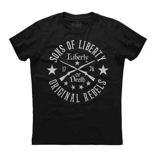 เสื้อยืดลําลอง พิมพ์ลาย Sons Of Liberty Musket โอเวอร์ไซซ์ สําหรับผู้ชาย