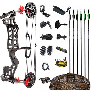 1 ชุด junxing 30-60lbs Compound Bow M109E Steel Ball การล่าสัตว์อุปกรณ์เสริม 345FPS ขวา/ซ้ายมือยิงธนู