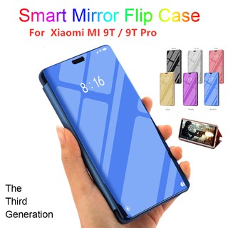 Case เคส Xiaomi MI 9T Pro Redmi K20 Pro เคสโทรศัพท์ เคสฝาพับเคสแข็ง Mirror Flip Leat Bracket shell Hard Case เคส Cover