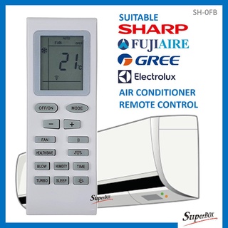 Sharp Gree fujiaire Electrolux 1HP รีโมทควบคุมเครื่องปรับอากาศ SH-OFB