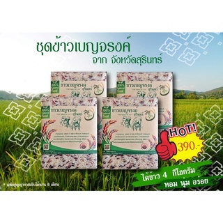 ส่งฟรี ข้าวเบญจรงค์ ผสม 5 ชนิด ข้าวปลอดสาร