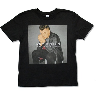 ROUNDคอลูกเรือNeckGildan Sam Smith Lonely Hour Tour 2014 เสื้อยืดลําลอง ผ้าฝ้าย แขนสั้น คอกลม สําหรับผู้ชาย เหมาะกับการเ