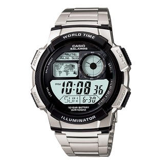 Casio นาฬิกาผู้ชาย ระบบดิจิตอล สายสแตนเลส รุ่น AE-1000WD-1AVDF,AE-1000WD-1A,AE-1000WD