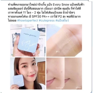 แป้งสโนว์Evory Snow Whitening&Oil Control Foundation Compact Powder SPF30PA++