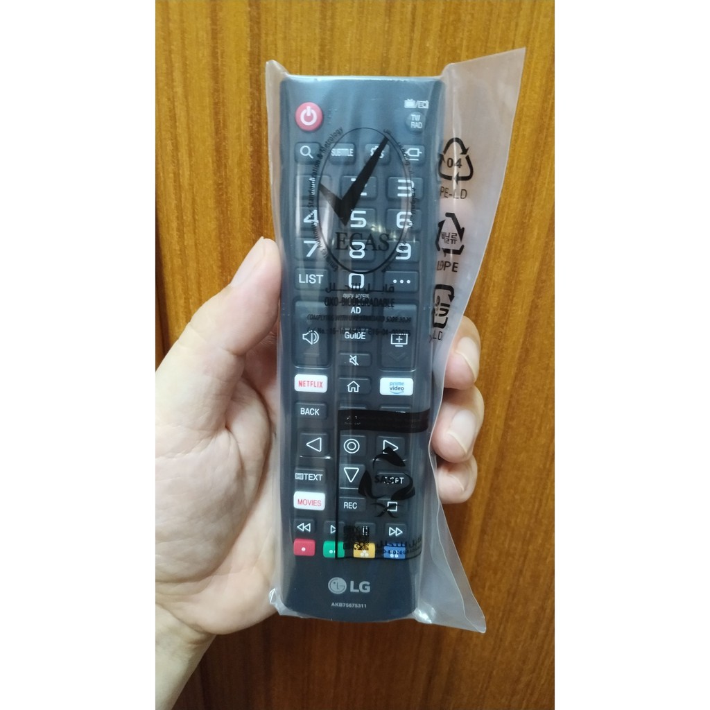 รีโมท ทีวี remote LG smart tv 2019 ของแท้ ( akb75675311 )