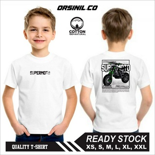 เสื้อยืด พิมพ์ลาย Kawasaki Klx Supermoto Racing สําหรับเด็ก