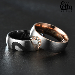 Ella I Love You เครื่องประดับแหวนคู่รักรูปหัวใจ