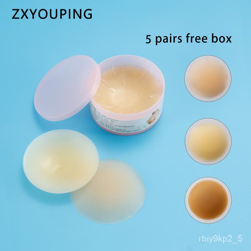 5 Pairs Reusable Nipple Tape Seamless Nipple Cover Washable Nipple