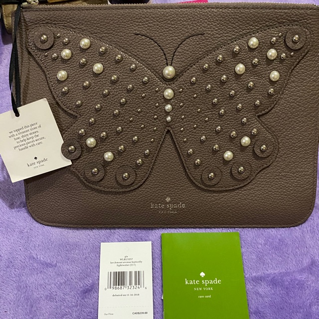 Kate Spade Larchmont Avenue Butterfly Gia Pouch 