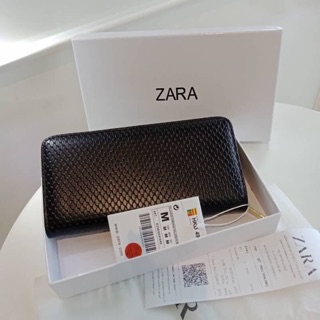 🍄 Restock! กระเป๋าสตางค์ยาว ZARA กระเป๋าสตางค์ใบยาวซิปรอบจาก ZARA Outlet  🍭