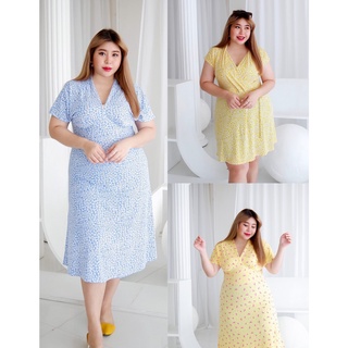 🌸 เดรสไซส์ใหญ่น่ารักๆ ใส่สบาย คอV 🌸 R1657-R1658-R1569