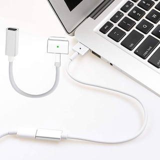 อะแดปเตอร์สายชาร์จ USB-C ตัวเมีย เป็นแม่เหล็ก 1/2 สําหรับ Macbook Pro Retina Air A1465 A1466 A1398 A1425 A1502 61W