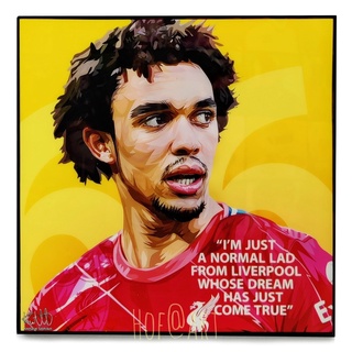 Trent Alexander Arnold อเล็กซานเดอร์ อาร์โนลด์ Liverpool ลิเวอร์พูล​ หง​ส์แดง​ รูปภาพ​ติด​ผนัง​ pop art ฟุตบอล​ กรอบรูป