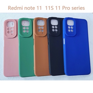 เคสซิลิโคนนิ่ม เนื้อแมตต์ ป้องกันกล้อง กันกระแทก สําหรับ Xiaomi Mi Redmi Note 12 Pro + 5G 11 10 Pro 5G Plus 11S 10S 4G Poco M4