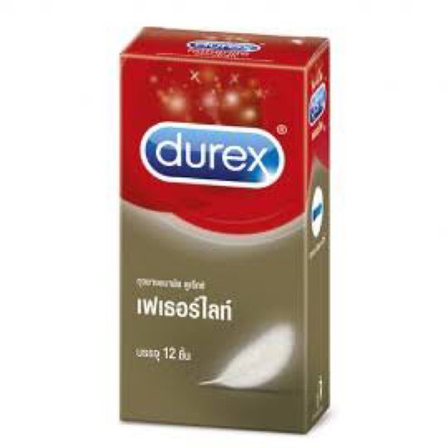 ดูเร็กซ์ ถุงยางอนามัย เฟเธอร์ไลท์ 12 ชิ้น จำนวน 4 กล่อง Durex Fetherlite Condom 12's 4 boxes