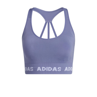 adidas TRAINING สปอร์ตบรา Aeroknit ผู้หญิง สีม่วง GU4593