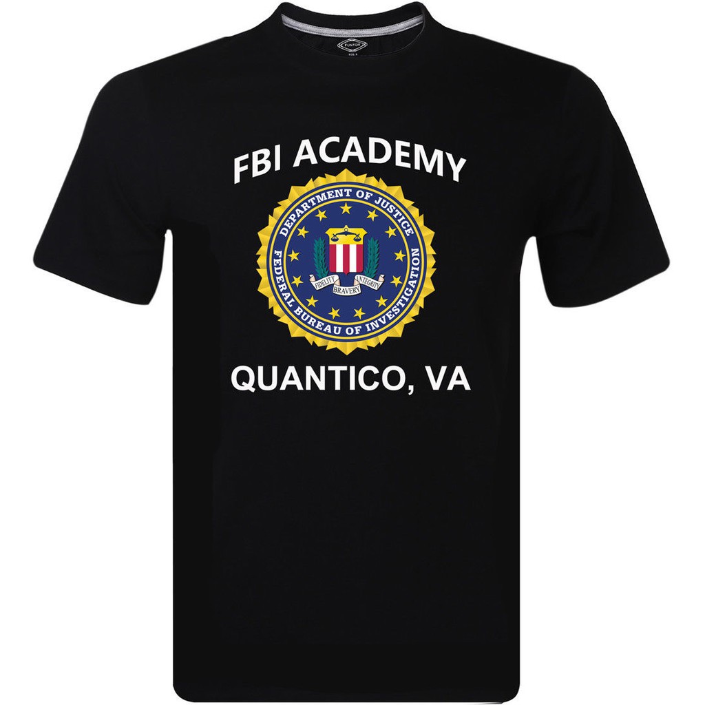 เสื้อยืด พิมพ์ลาย Fbi Academy Quantico Va สไตล์เกาหลี สําหรับผู้ชาย ...