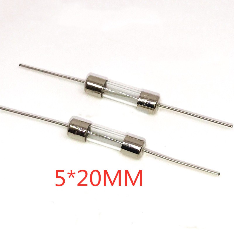 หลอดฟิวส์แก้ว 5x20 มม. 1A 2A 3A 4A 5A 6.3A 8A 10A 12A (เปลี่ยนได้ 12.5A) 15A 20A 250V 5 * 20 มม. 10 ชิ้น