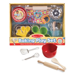 [20ชิ้น] รุ่น 9356 อุปกรณ์ทำเบเกอรี่ Melissa &amp; Doug Lets Play House! Baking Play Set 20 Pcs ทำจากอลูมินัมและพลาสติกหนา ไม่ซีดง่าย ของเล่น มาลิซ่า 3 - 6 ขวบ