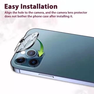 ฟิล์มกล้องหลังiphone17/i12/i13/i13pro max 9H/3D มีทุกรุ่น ฟิล์มกระจกครอบเลนส์กล้อง ขอบดำ/ขอบใส ครอบ