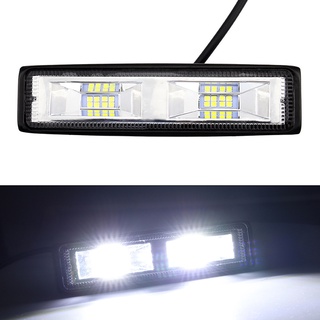 16LED Work Light Bar 48W 6000K Waterproof Car Spot Beam Fog Driving Lamp