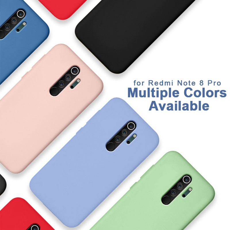 RedmiNote8 Pro กรณี Xiaomi Xiomi Redmi Note 8 7 Pro 7A 8A ซิลิโคนเหลวกันกระแทก Soft กรณี