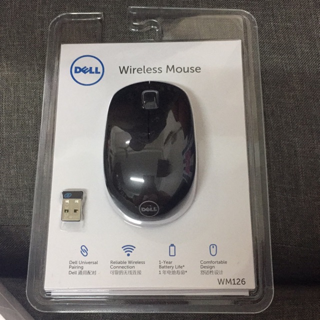 MOUSE WIRELESS OPTICAL DELL WM126
