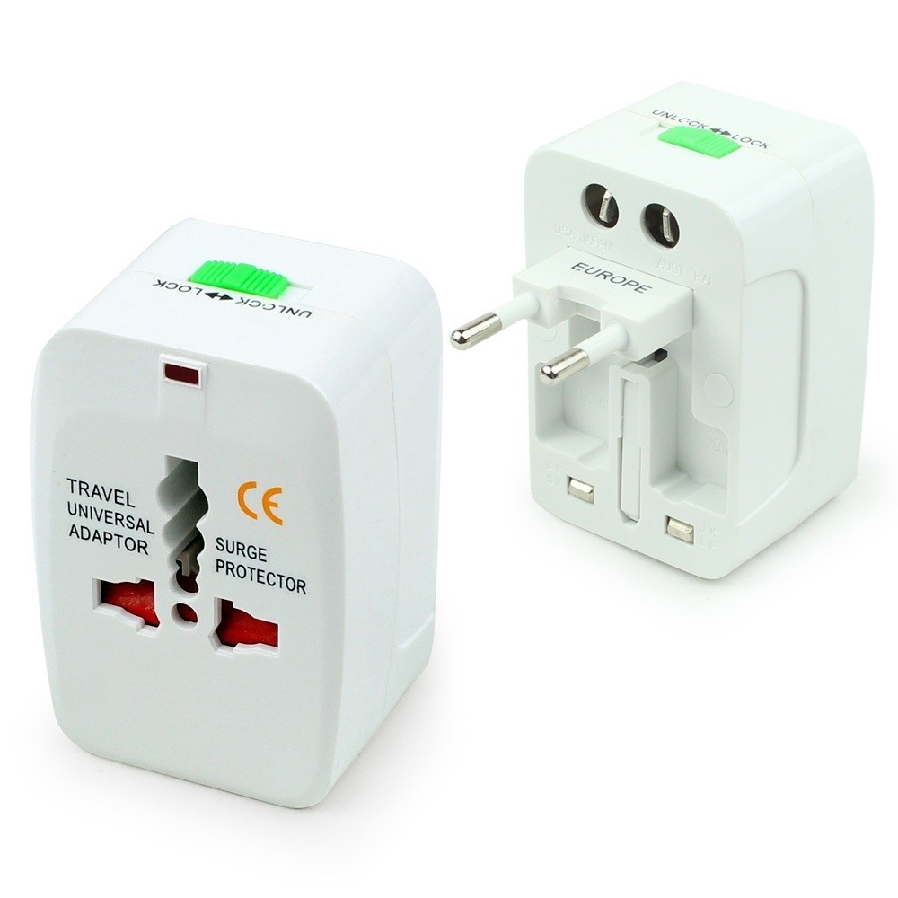 Telecorsa หัวแปลงปลั๊ก Travel Adapter   รุ่น travel-adapter-portable-foldable-01A-song